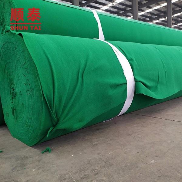 Green non-woven filament geotextile